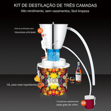 Carica l&#39;immagine nel visualizzatore di Gallery, Destilador de Álcool (10L DIY Whiskey)
