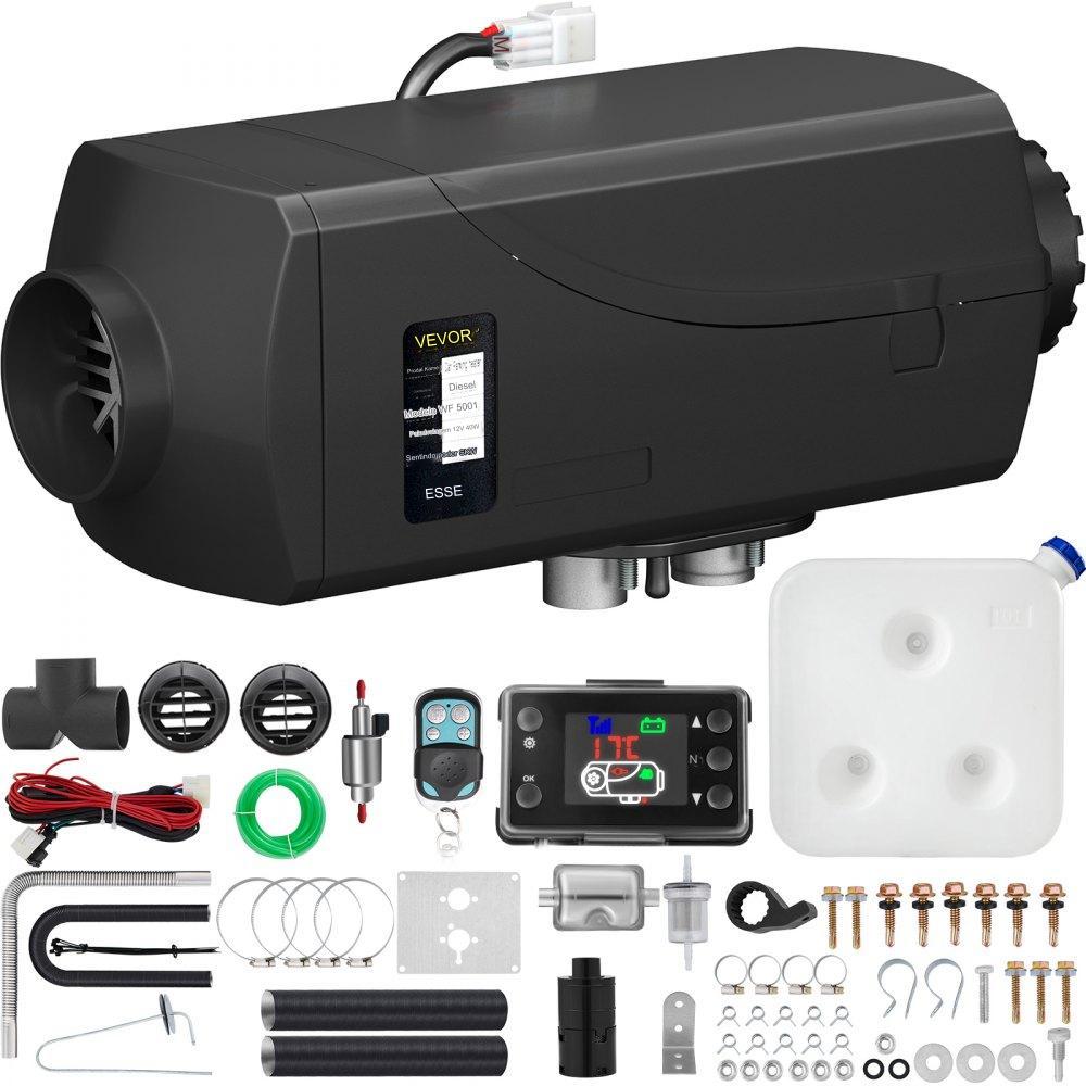 Aquecedor de Ar Diesel  5KW 12V com Controle Remoto