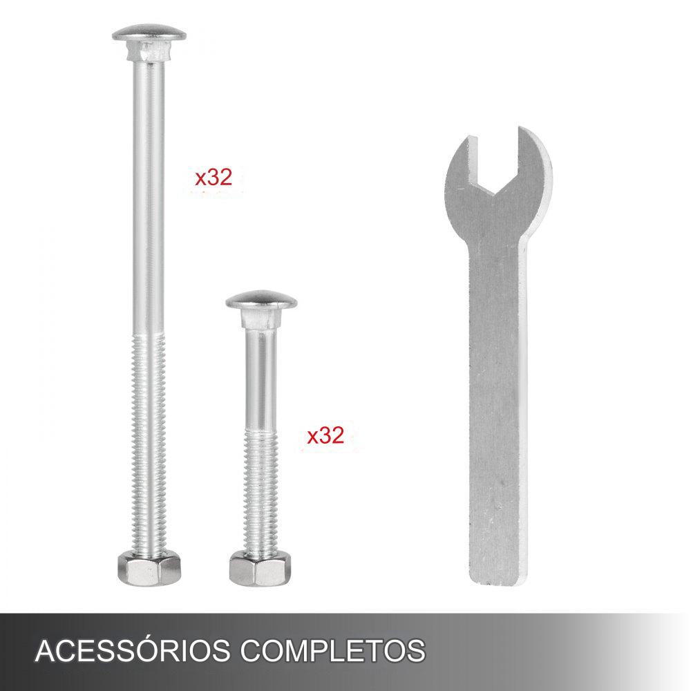 Suportes de Canto Aço Galvanizado  8 Peças