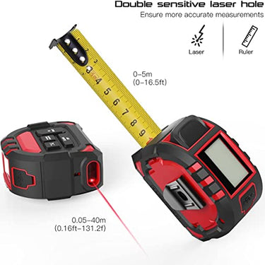 Medidor de distância a laser, trena a laser digital 2 em 1