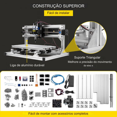 Kit de Roteador CNC de 3 Eixos 3018