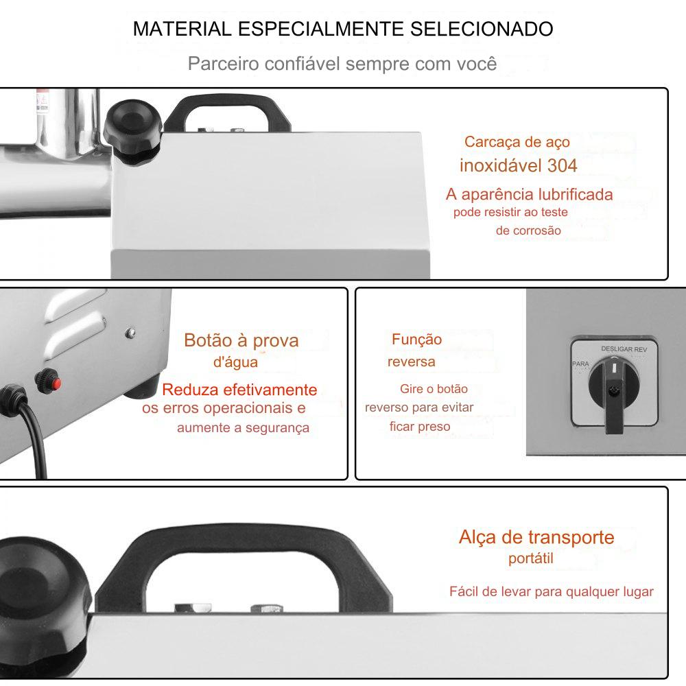 Moedor de Carne Elétrico  - 250kg/h