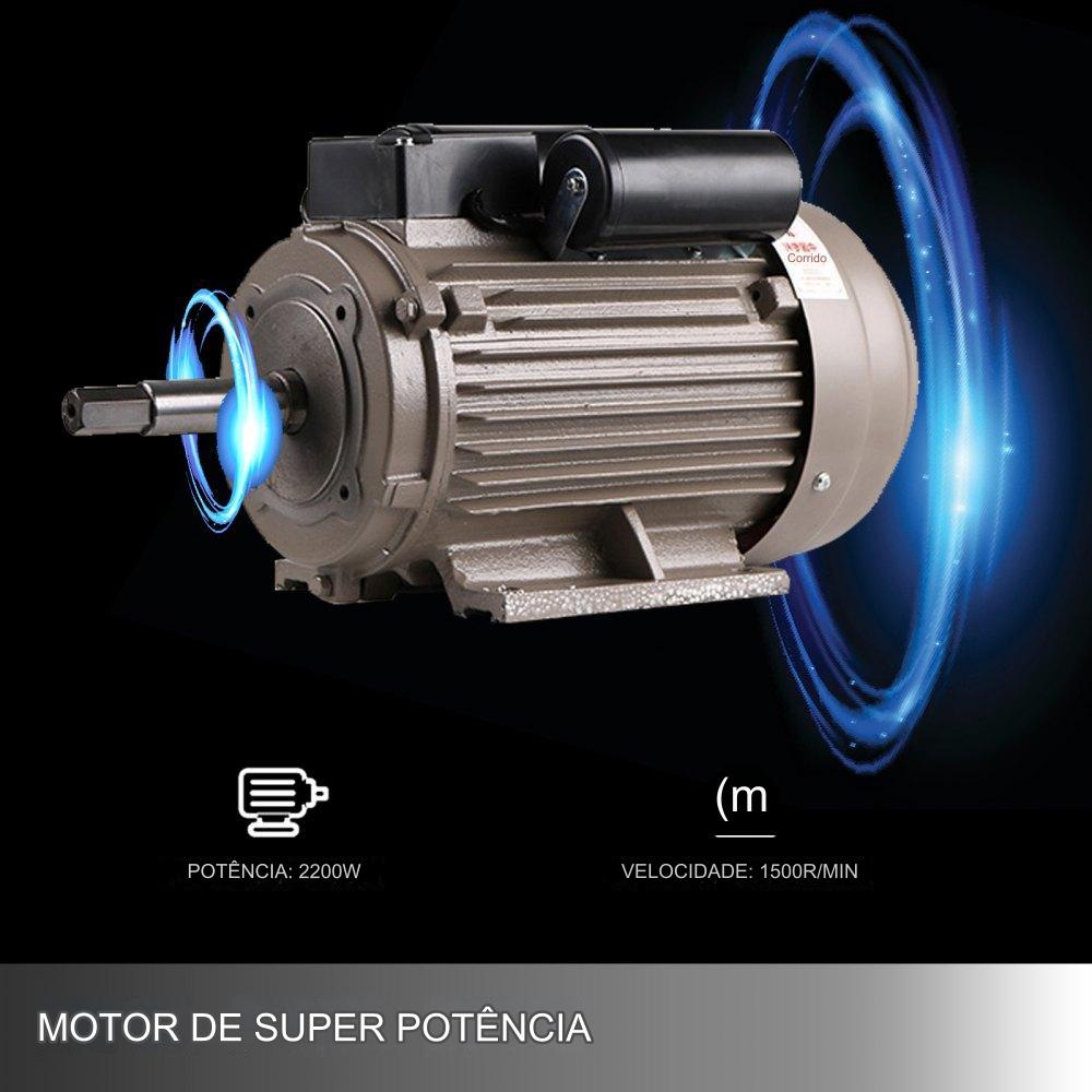 Moinho Elétrico de 2200W para Grãos e Especiarias