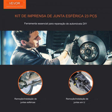 Conjunto de Ferramentas de Imprensa de Junta Esférica 23 Peças