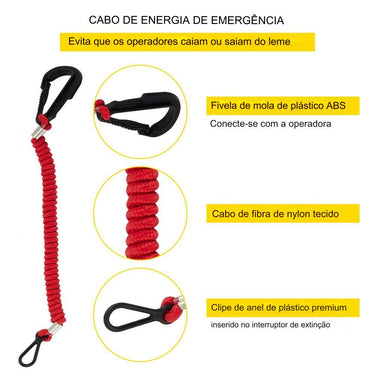 Caixa de Controle Externa para Motor de Popa Mercury (8 pinos)