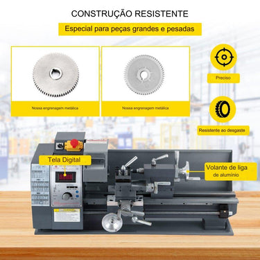 Torno de Metal Mini (750W)