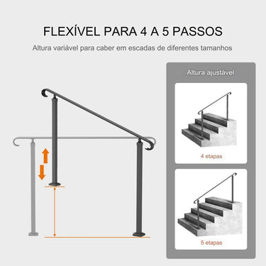 140x135x97 Corrimão exterior