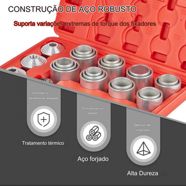 Conjunto de Ferramentas de Extração de Rolamentos (28 Peças)