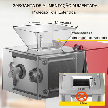 Cortador de Carne Comercial 850W 7mm