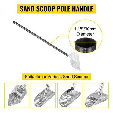 Haste de Pá e Detector de Metal em Carbono