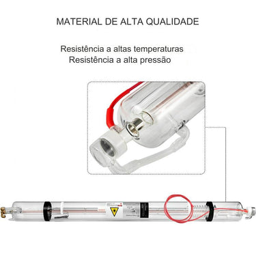 Tubo de Laser de CO2 80W para Máquina de Gravação a Laser
