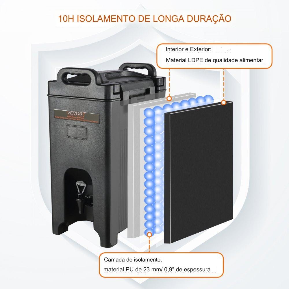 Dispensador de Bebidas Isolado (18.9L)