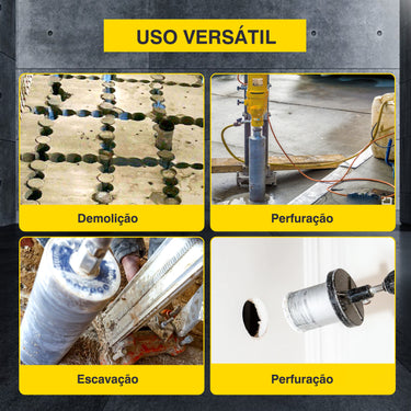 Maquina carotes caroteadora 4450W 255MM furar betao abrir buracos lage