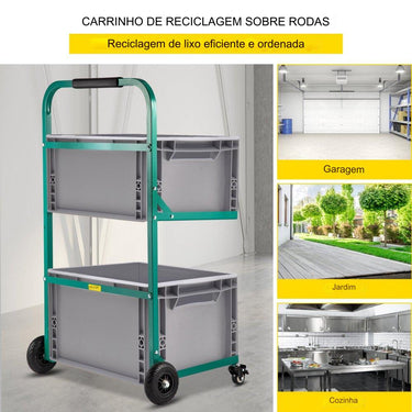 Carrinho de Serviço  100kg Reciclagem