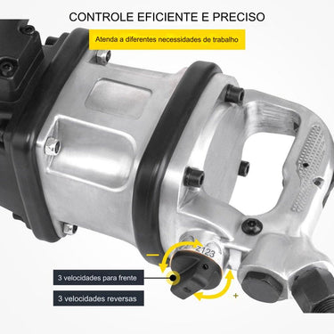Chave de Impacto de Ar de 1" - 3800Nm para Veículos Grandes