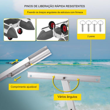 Rodas de Reboque para Barco (15" 136kg)