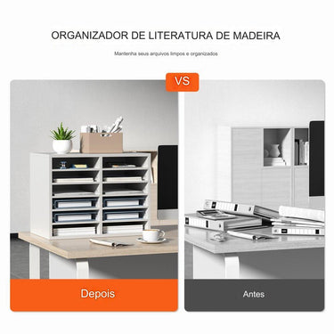 Organizador de documentos  - 520x305x410mm branco