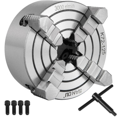 Chuck de Torno (125mm 4-Jaw)