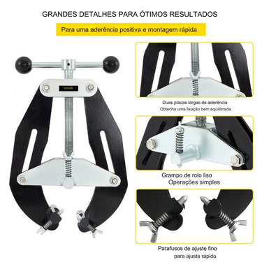 Grampo de Fixação de Tubo - 5.1-15.2cm