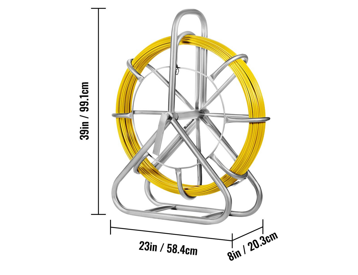 Guia de fibra de vidro passar cabos 130m