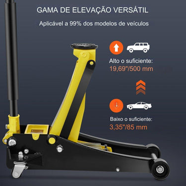 Macaco Hidráulico 3T  - Dupla Bomba