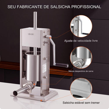Máquina de Enchimento de Salsichas  - 3L Manual