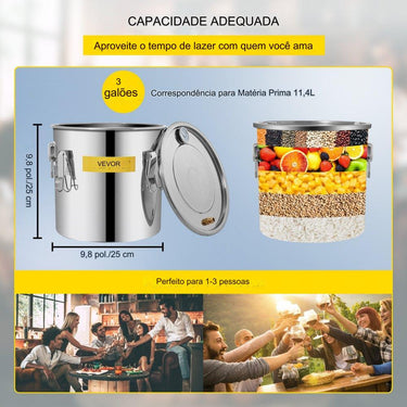 Destilador Álcool 12L Casa Aço
