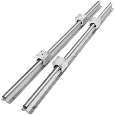 Guia Linear SBR25: 2 Trilhos de 1200mm com 4 Blocos