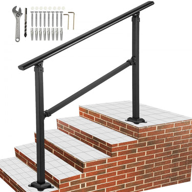 PRACTO DE RAIL DE ESCADA DE ARPOS 172.5x83.5cm Handrail para 1-4 degraus ângulo de trilho da varanda de 0-50 graus forge ajustável forge ferro max. 87,1 cm de altura ideal para varanda de hotel no jardim