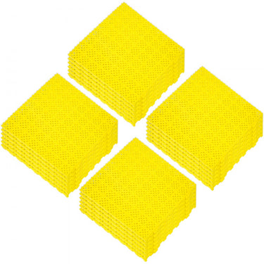 Tapetes de chão de bloqueio Proteção do caminho de proteção Tilhas de piso 11.8x11.8x0,5 polegadas 25 PCs Amarelo