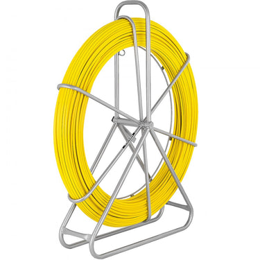 CABO HODDER 150 M FIBERGLASS PULL 4,5T FIO DE LAÇO FIREGEM 8 MM de peixe Fita de fibra de vidro Haste 210g/m Bicicleta de cabo de aço inoxidável 33 cm Min.