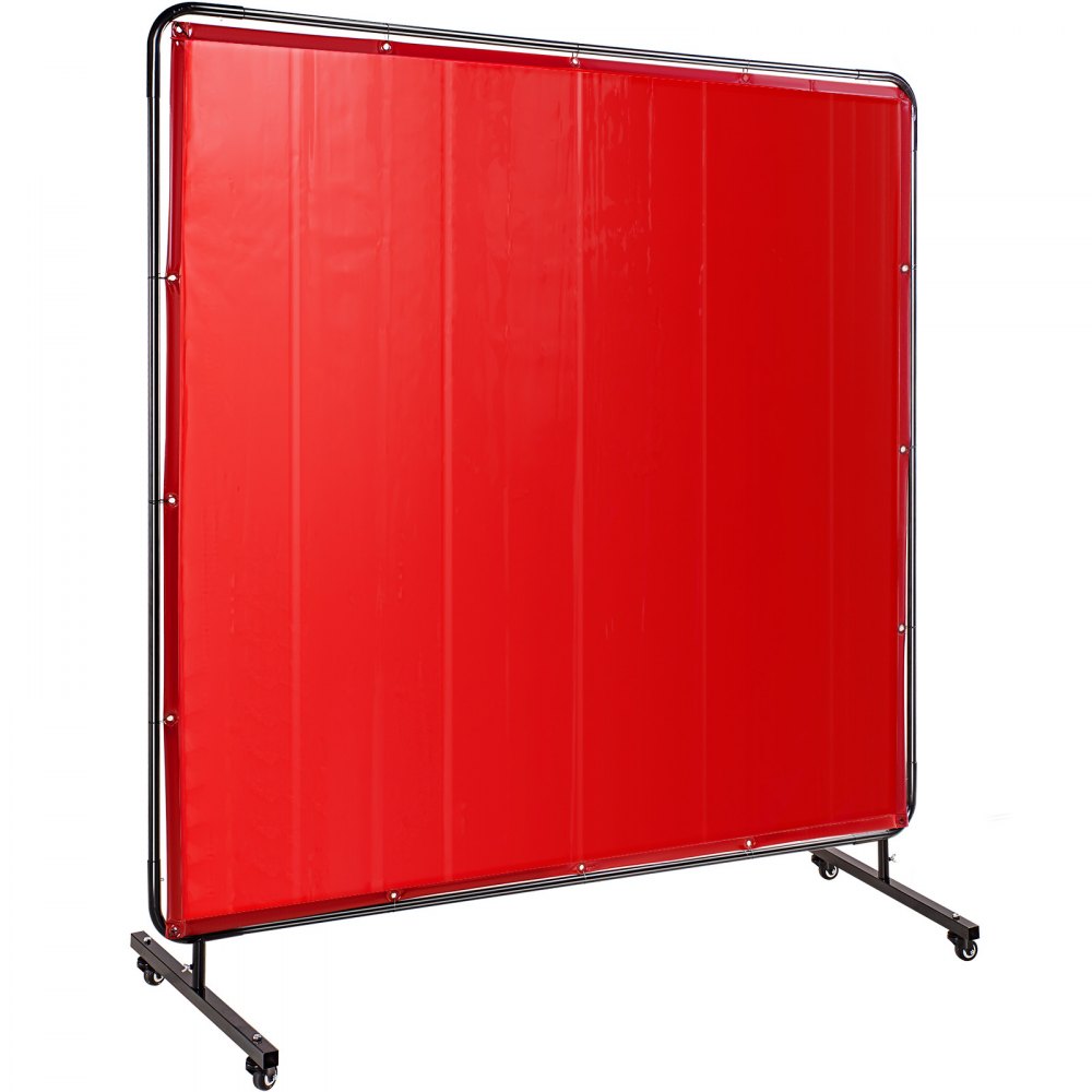 Cortina de solda de soldagem de vinil  com estrutura 6 x 6 cortina de soldagem vermelha