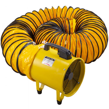 Ventilador de Construção de 250mm com Mangueira de 10m