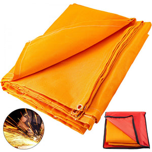 Teto de proteção contra soldagem de soldagem de soldagem Vivor 10 x 10 Acessórios de soldagem de soldagem Tecido de proteção de calor Orange