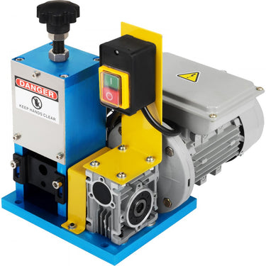 Máquina de Tabisolier de fio elétrico portátil VI 180 W, velocidade de abalação de 18 m / min, arame de metal de tabisolier, motor de indução, fase única, 220 V 50 Hz, área de espessura do fio ? 1,5-25 mm