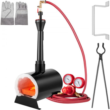 Forno a Gás de 1300°C para Forja com 38L