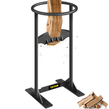 Vapor Manuell Wood Splitter Q235 Firewood Spring Splitter 43,2 cm de altura Ferramenta de divisão de madeira 22x20cm Base Gap Gap Gap Wedge para a produção de madeira para fogueira de madeira etc.