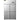 Congelador Comercial de 4 Portas (780L)