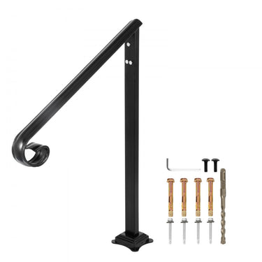 Corrimão de Ferro Forjado para 1 ou 2 Degraus