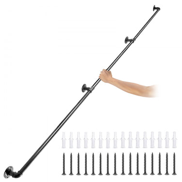 Corrimão de Tubo de Água Retro  - 270cm - 200kg Capacidade