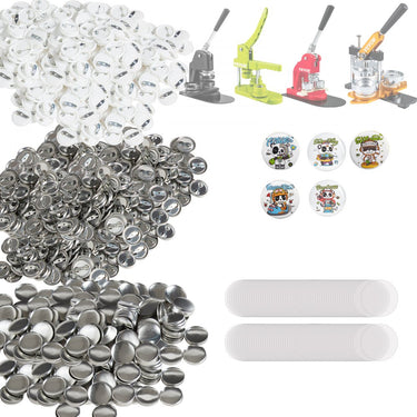 Button Button Button Maker Máquina 25 mm 500 pc. Cradge Punch Pressione Metal