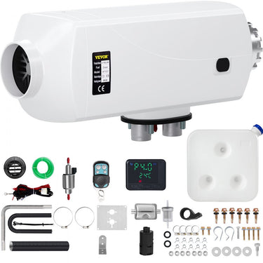 Aquecedor a Diesel 12V 8KW com LCD e Silenciador