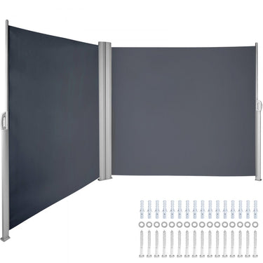 Toldo de Proteção para Terraço 160x600cm Cinza
