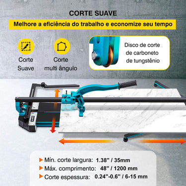 Máquina cortar azulejos 1,20m com Laser Novas