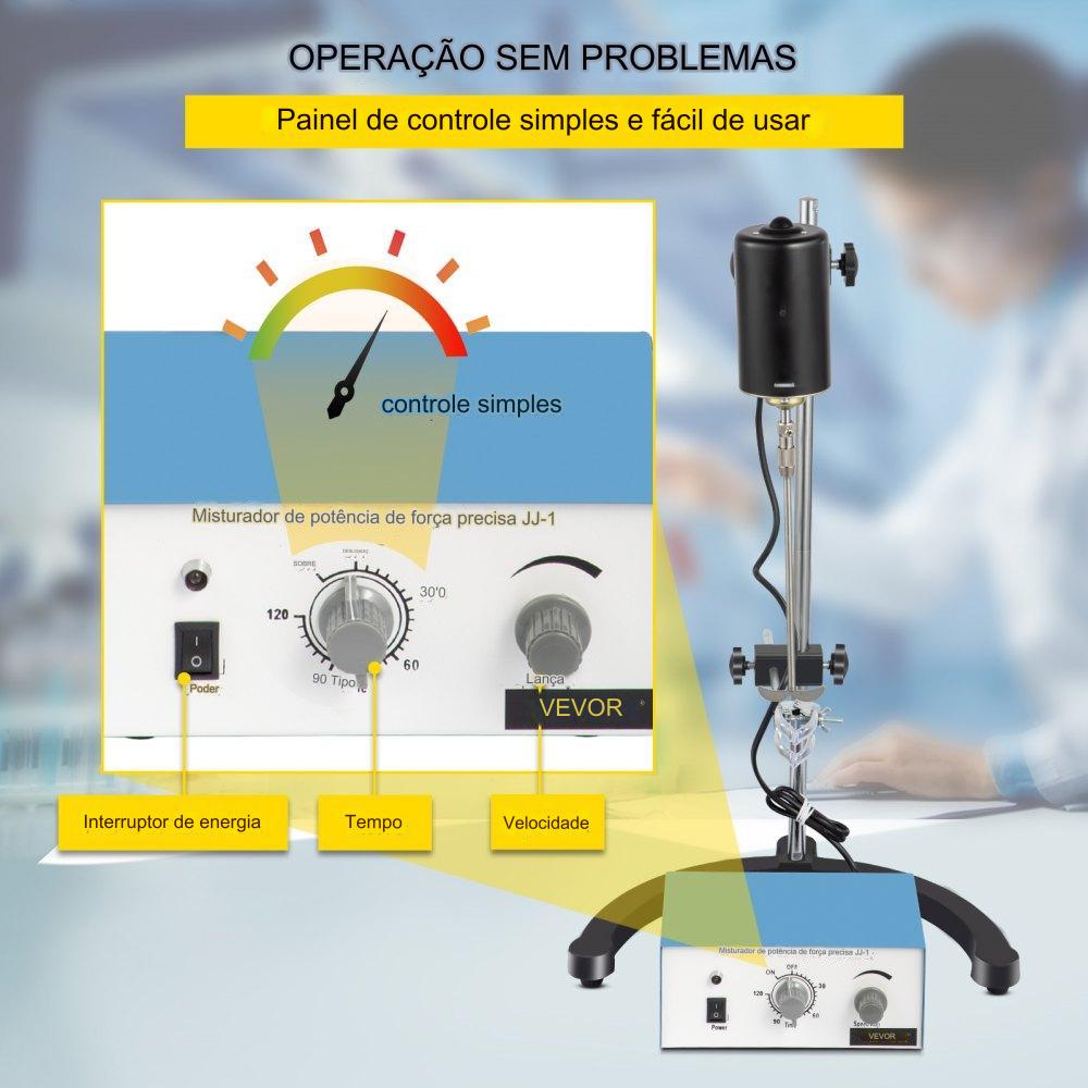 Misturador Magnético de Laboratório com Eixo de PTFE