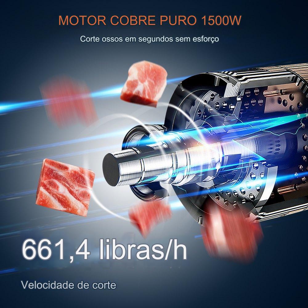 Máquina de Serrar Ossos  - 1500W 300kg/h