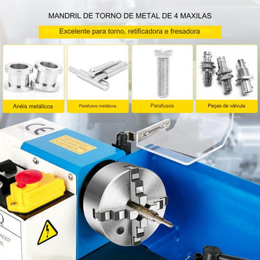 Mandril de Torno de 4 Garras - 160mm K12-160-6