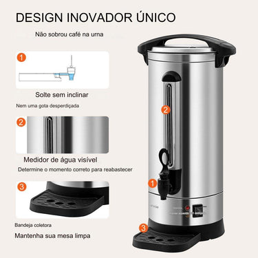 Dispensador de Bebidas Quentes (110 Copos 1500W)