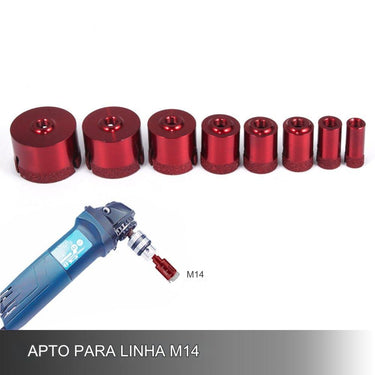 Conjunto de Brocas de Diamante Profissional  - 10 peças