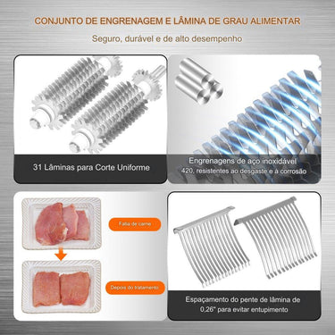 Máquina de Amaciar Carne em Aço Inoxidável 420